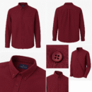 Formal Shirt 100% Cotton - Wine Red