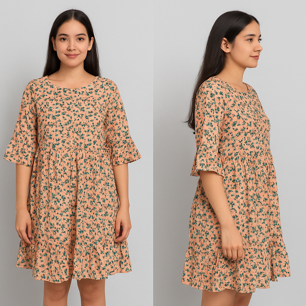 Printed Cotton Anarkali Kurti womens - Image 7