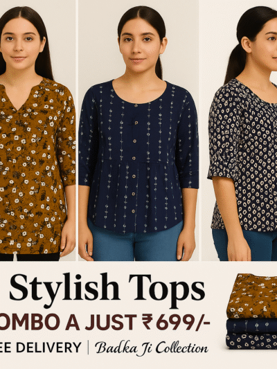 3 Stylish Tops Combo @ Just ₹699/-